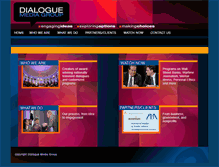 Tablet Screenshot of dialoguemediagroup.com